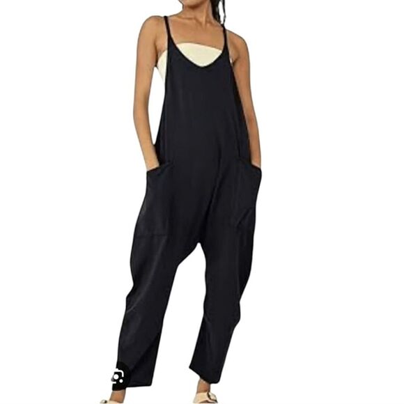 Sincerely Jules Gray Knit Jumpsuit Harem Drop Crotch Baggy Relaxed Sz Large NWT - Picture 14 of 14